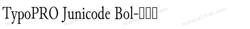 TypoPRO Junicode Bol字体转换